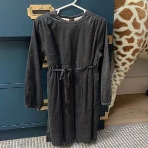 Olive Juice Grey Corduroy Dress (Size 5)